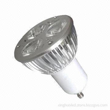 3W GU10 LED spotlight, 85 to 265V, can be dimmable, 45mil Bridgelux as the light source